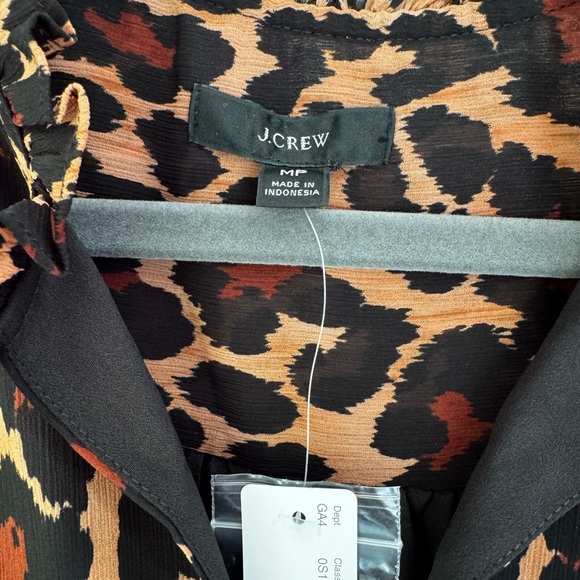 J. Crew Leopard Print Mini Dress - Black and Brown - Picture 4 of 4